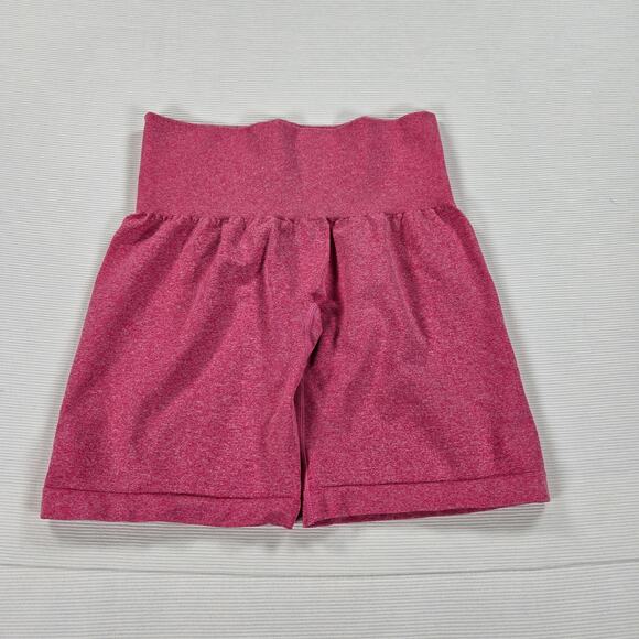 NVGTN Mid Rise Seamless Athletic Pink Contour Bike Shorts Women's Size Small - Picture 1 of 6